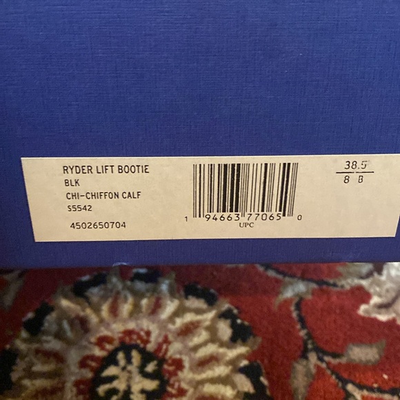 Stuart Weitzman Ryder Lift Bootie Black 38.5 / 8B NIB - Picture 12 of 13